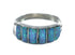 Blue Opal Authentic Sterling Silver Zuni Ring Size 7-3/4 JX130004